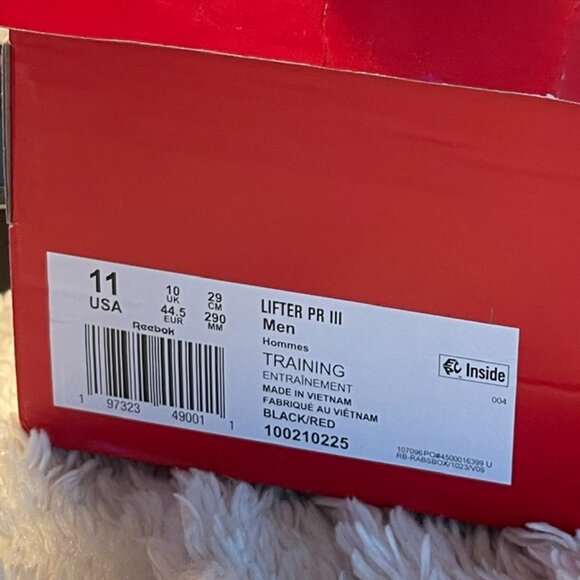 Reebok Men's Lifter Pr Iii Weightlifting CrossFit Cross-Training Shoe. Size 11 - Picture 6 of 9